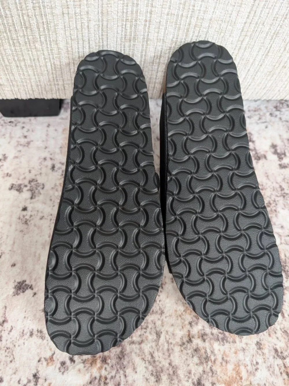 NEW AKSXATE Men’s Two Strap Buckle Sandals Navy Snake Size 11